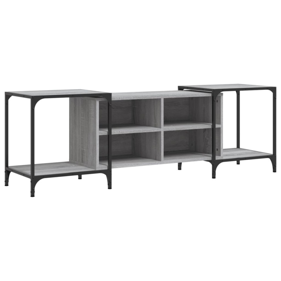 Mueble de TV madera de ingeniería gris Sonoma 153x37x50