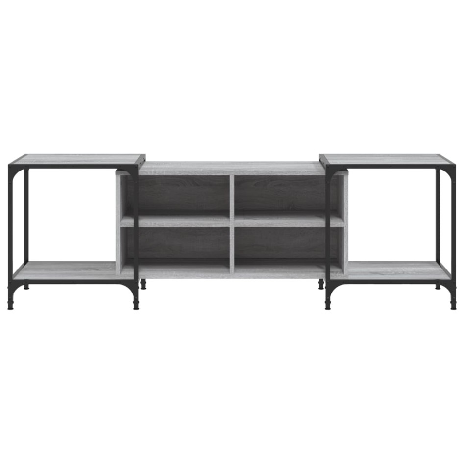 Mueble de TV madera de ingeniería gris Sonoma 153x37x50
