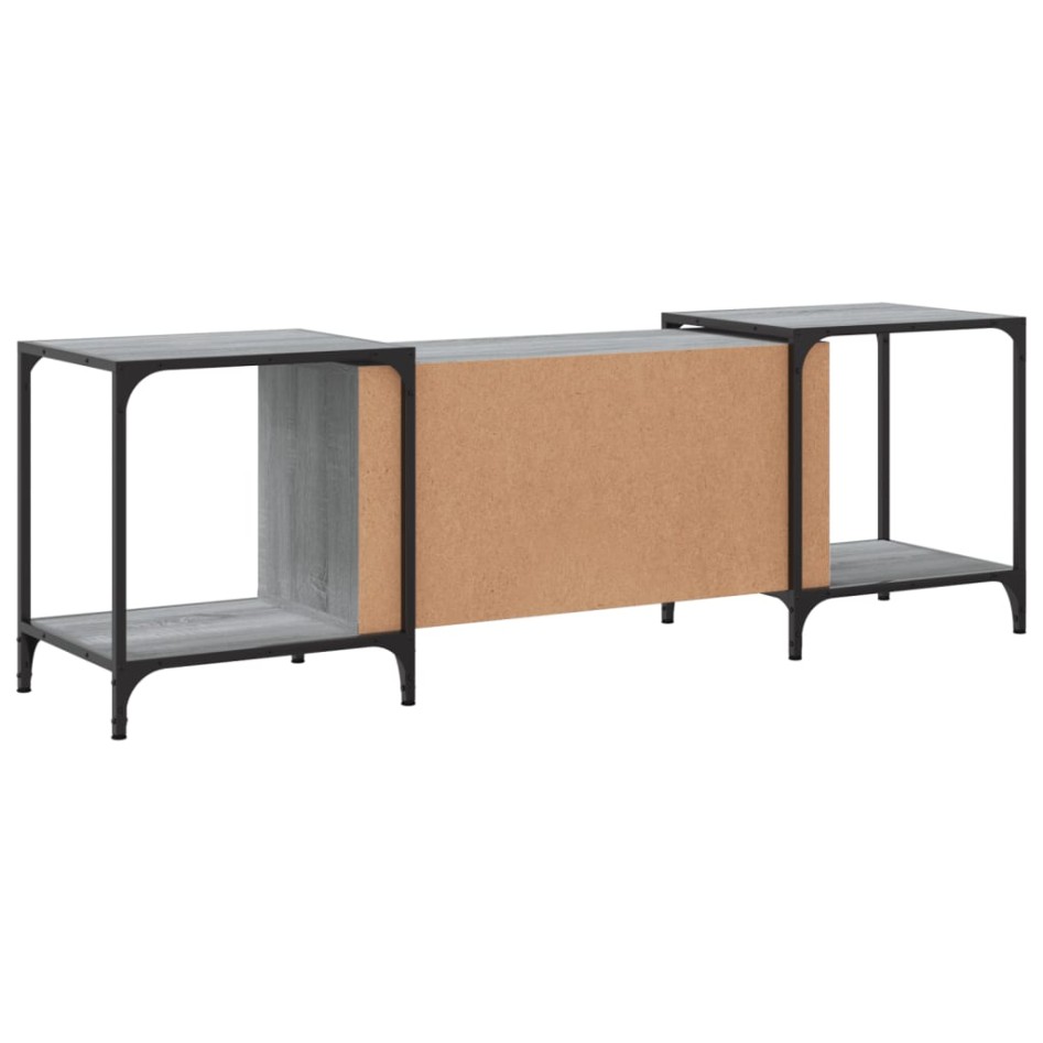 Mueble de TV madera de ingeniería gris Sonoma 153x37x50