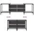 Mueble de TV madera de ingeniería gris Sonoma 153x37x50