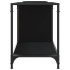 Mueble de TV madera de ingeniería negro 203x37x50