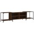 Mueble de TV madera de ingeniería marrón roble 203x37x50