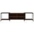 Mueble de TV madera de ingeniería marrón roble 203x37x50