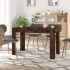 Mesa de comedor madera de ingeniería roble ahumado 120x60x76