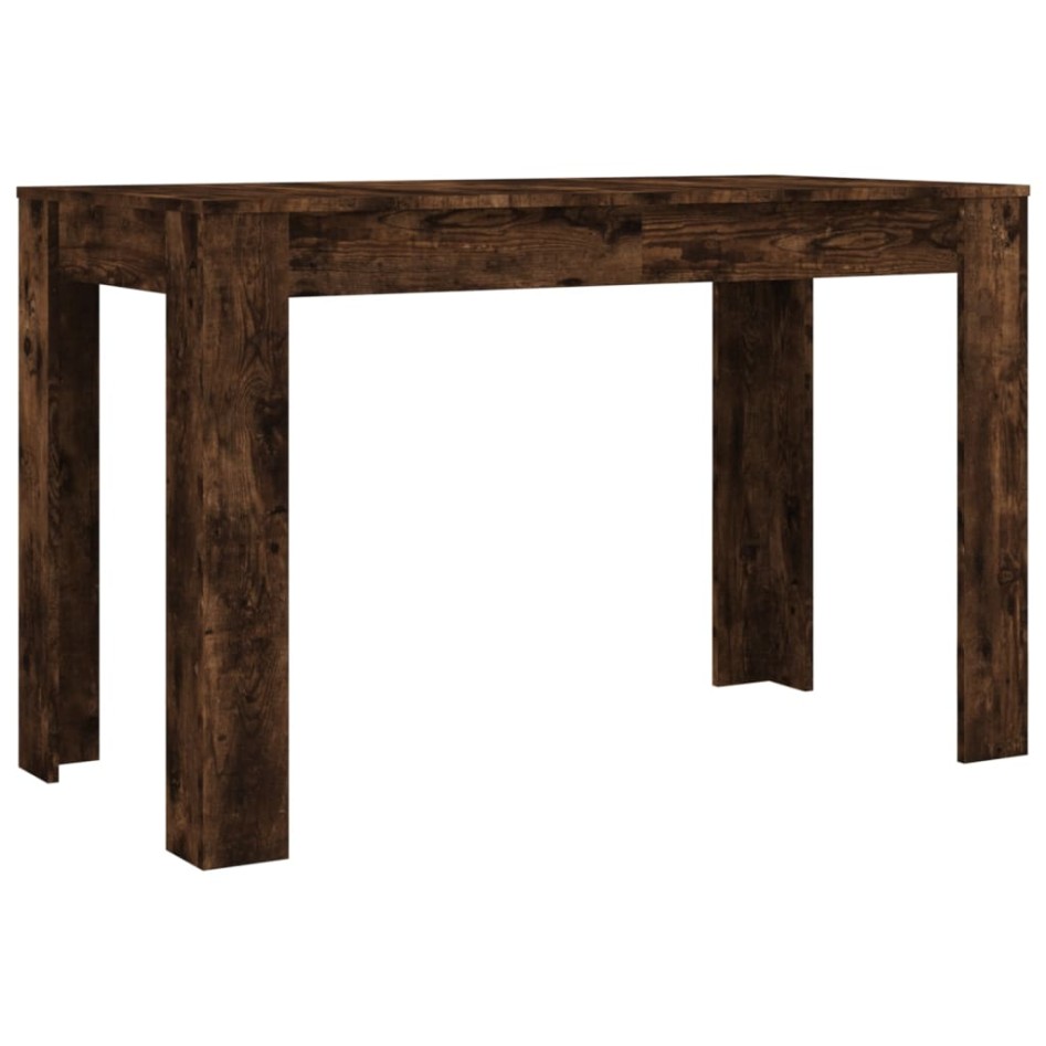 Mesa de comedor madera de ingeniería roble ahumado 120x60x76