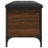 Banco con almacenaje madera ingeniería roble marrón 82x42x45
