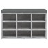 Banco zapatero madera de ingeniería gris hormigón 82x32x50