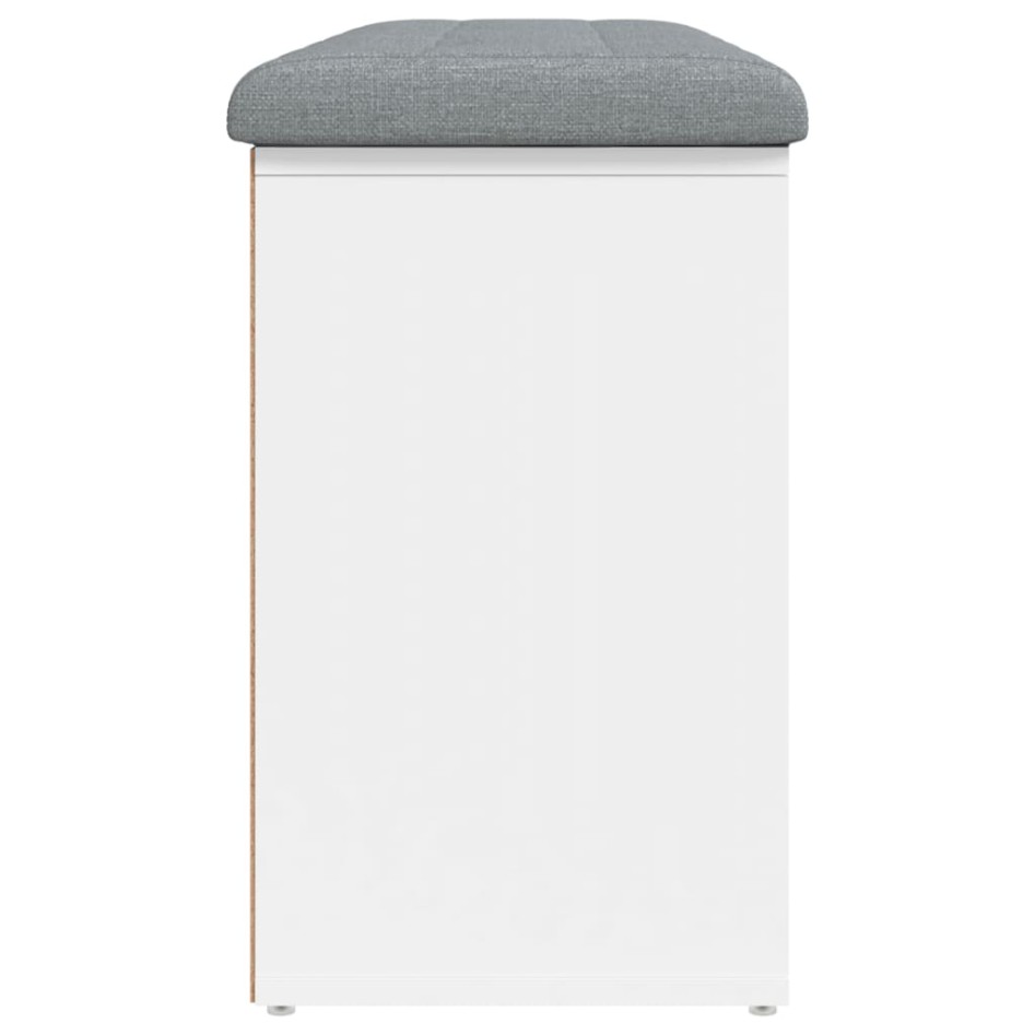 Banco zapatero madera de ingeniería blanco 102x32x50