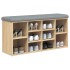Banco zapatero madera de ingeniería roble Sonoma 102x32x50