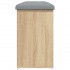 Banco zapatero madera de ingeniería roble Sonoma 102x32x50