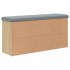 Banco zapatero madera de ingeniería roble Sonoma 102x32x50