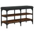 Banco zapatero madera de ingeniería roble ahumado 82x32x47