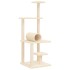 Rascador para gatos con postes de sisal color crema 136