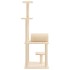 Rascador para gatos con postes de sisal color crema 136