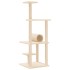 Rascador para gatos con postes de sisal color crema 136