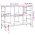 Aparador de madera de ingeniería roble Sonoma 102x32x73,5