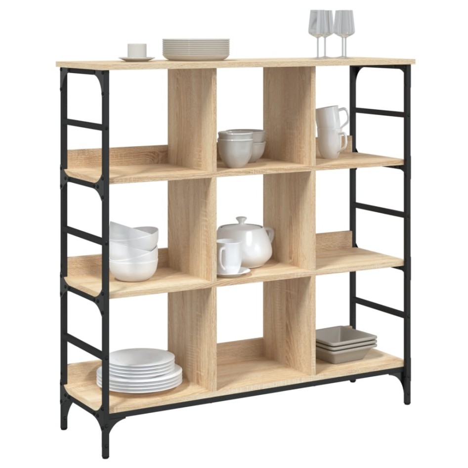 Aparador de madera de ingeniería roble Sonoma 102x32x103,5