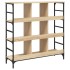 Aparador de madera de ingeniería roble Sonoma 102x32x103,5