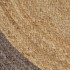 Alfombra hecha a mano de yute con borde gris 120