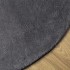 Alfombra de pelo corto suave lavable HUARTE antracita Ø 120
