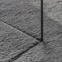 Alfombra de pelo corto suave lavable HUARTE antracita Ø 120
