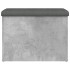 Banco con almacenaje madera ingeniería gris hormigón