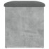 Banco con almacenaje madera ingeniería gris hormigón