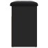 Banco zapatero madera de ingeniería negro 62x32x50