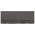 Encimera de baño madera tratada marrón oscuro 160x60x(2-4)