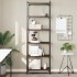 Librería 6 estantes madera ingeniería roble marrón 60x30x188