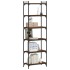 Librería 6 estantes madera ingeniería roble marrón 60x30x188
