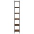 Librería 6 estantes madera ingeniería roble marrón 60x30x188