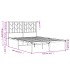 Estructura cama sin colchón con cabecero metal negro 120x200
