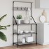 Estantería cocina con ganchos madera ingeniería gris