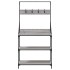 Estantería cocina con ganchos madera ingeniería gris