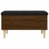 Banco con almacenaje madera ingeniería roble marrón 82x42x46
