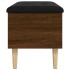 Banco con almacenaje madera ingeniería roble marrón 82x42x46