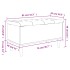 Banco con almacenaje madera ingeniería roble marrón 82x42x46