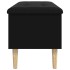 Banco con almacenaje madera de ingeniería negro 102x42x46