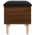 Banco con almacenaje madera ingeniería roble marrón 62x42x46
