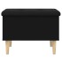 Banco con almacenaje madera de ingeniería negro 62x42x46
