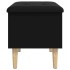 Banco con almacenaje madera de ingeniería negro 62x42x46