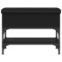 Banco zapatero madera de ingeniería negro 62x32x45