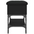 Banco zapatero madera de ingeniería negro 62x32x45