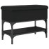 Banco zapatero madera de ingeniería negro 62x32x45