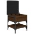 Banco zapatero madera de ingeniería marrón roble 42x42x45