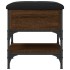 Banco zapatero madera de ingeniería marrón roble 42x42x45