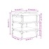 Banco zapatero madera de ingeniería marrón roble 42x42x45