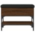 Banco zapatero madera de ingeniería marrón roble 62x32x45