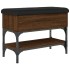 Banco zapatero madera de ingeniería marrón roble 62x32x45